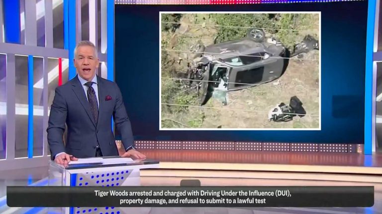 NBC apologizes for showing imagery of wrong Tiger Woods crash NBC apologizes for showing imagery of wrong Tiger Woods crash