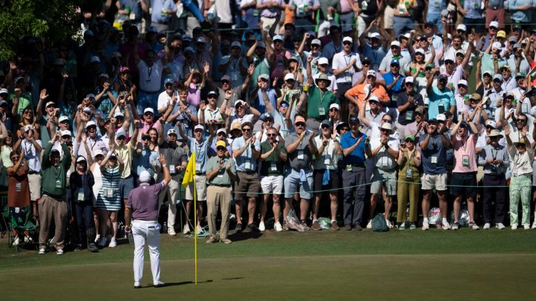 Shane Lowry's historic Masters ace puts him in green-jacket contention