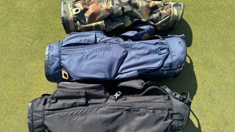 Herschel Watt Golf Bag Review Picture of the three models of Herschel Watt golf bag