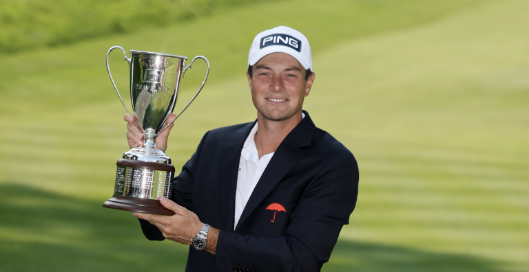 Hovland sees off Scheffler's challenge to win Travelers Championship - Golf News