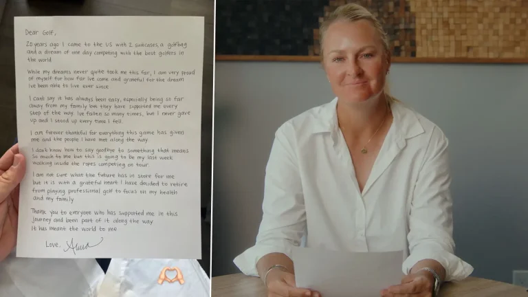 LPGA legend issues emotional goodbye to competitive golf